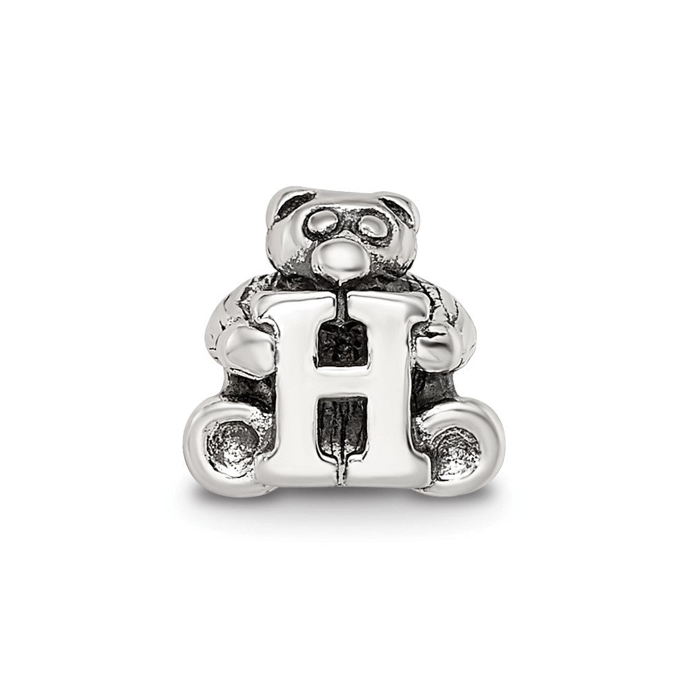 Sterling Silver Reflections Kids Letter H Bead