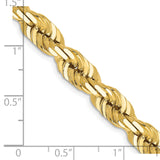 14k 7mm D/C Rope Chain, 050-24