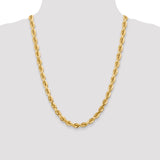 14k 7mm D/C Rope Chain, 050-24