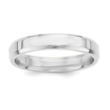925 Sterling Silver 4mm Bevel Edge Size 7.5 Band Ring