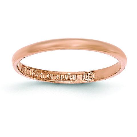 14K Rose Gold Madi K Polished Ring GK889 - shirin-diamonds