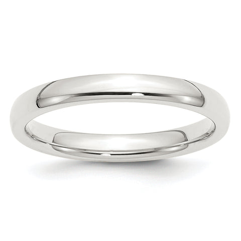 925 Sterling Silver 3mm Comfort Fit Size 8 Band Ring