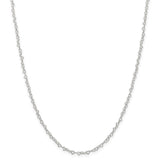 Sterling Silver 3.5mm Fancy Heart Link Necklace QFC81 - shirin-diamonds