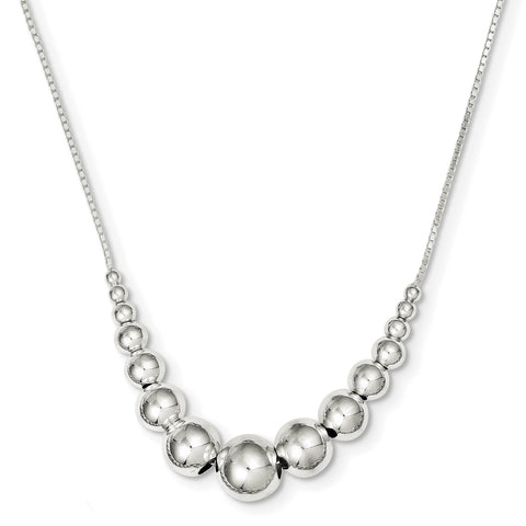 Sterling Silver Necklace QH4965 - shirin-diamonds