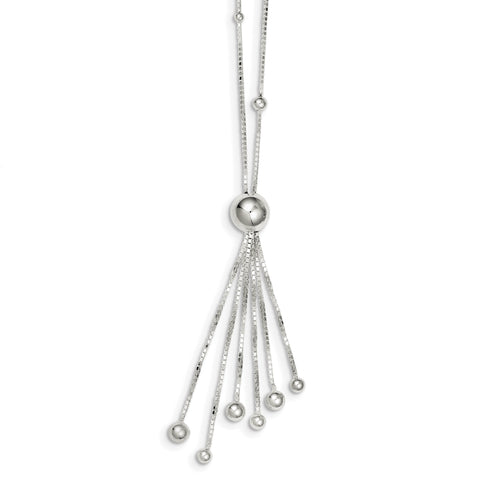 Sterling Silver Necklace QH4967 - shirin-diamonds