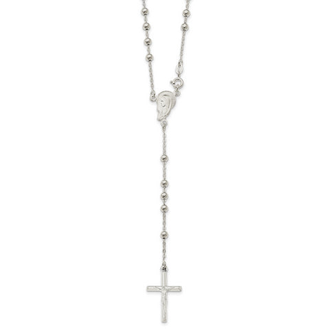 Sterling Silver Crucifix Necklace QH5126 - shirin-diamonds