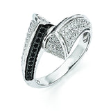 Sterling Silver & CZ Brilliant Embers Ring QMP773 - shirin-diamonds