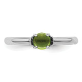 Sterling Silver Stackable Expressions Polished Peridot Ring Size 9