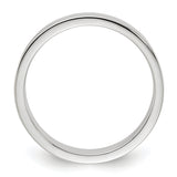 925 Sterling Silver 4mm Flat Size 7 Band Ring