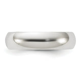 925 Sterling Silver 5mm Half Round Size 6 Band Ring
