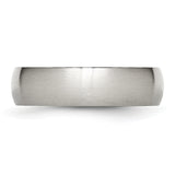 Stainless Steel 6mm Brushed Band Ring 8 Size