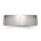 Stainless Steel 7mm Brushed Band Ring 9 Size