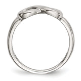 Stainless Steel Polished Infinity Symbol Ring 8 Size