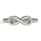 Stainless Steel Polished Infinity Symbol Ring 8 Size