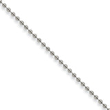 Stainless Steel 3.0mm 30in Ball Chain SRN223 - shirin-diamonds