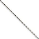 Stainless Steel 2.7mm 20in Cable Chain SRN657 - shirin-diamonds