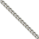 Stainless Steel 4.0mm 22in Round Curb Chain SRN686 - shirin-diamonds
