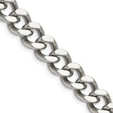 Stainless Steel 11.50mm Curb Chain 22in