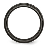 Titanium Black Ti Domed 6mm polished Band Size 8.5