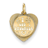 14k #1 Goddaughter Heart Disc Charm XAC653 - shirin-diamonds